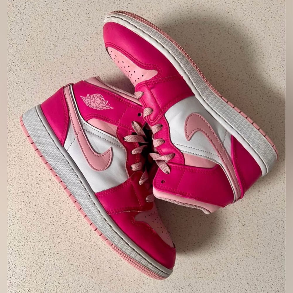 Nike Jordan 1 Mid Pink Barbie Youth